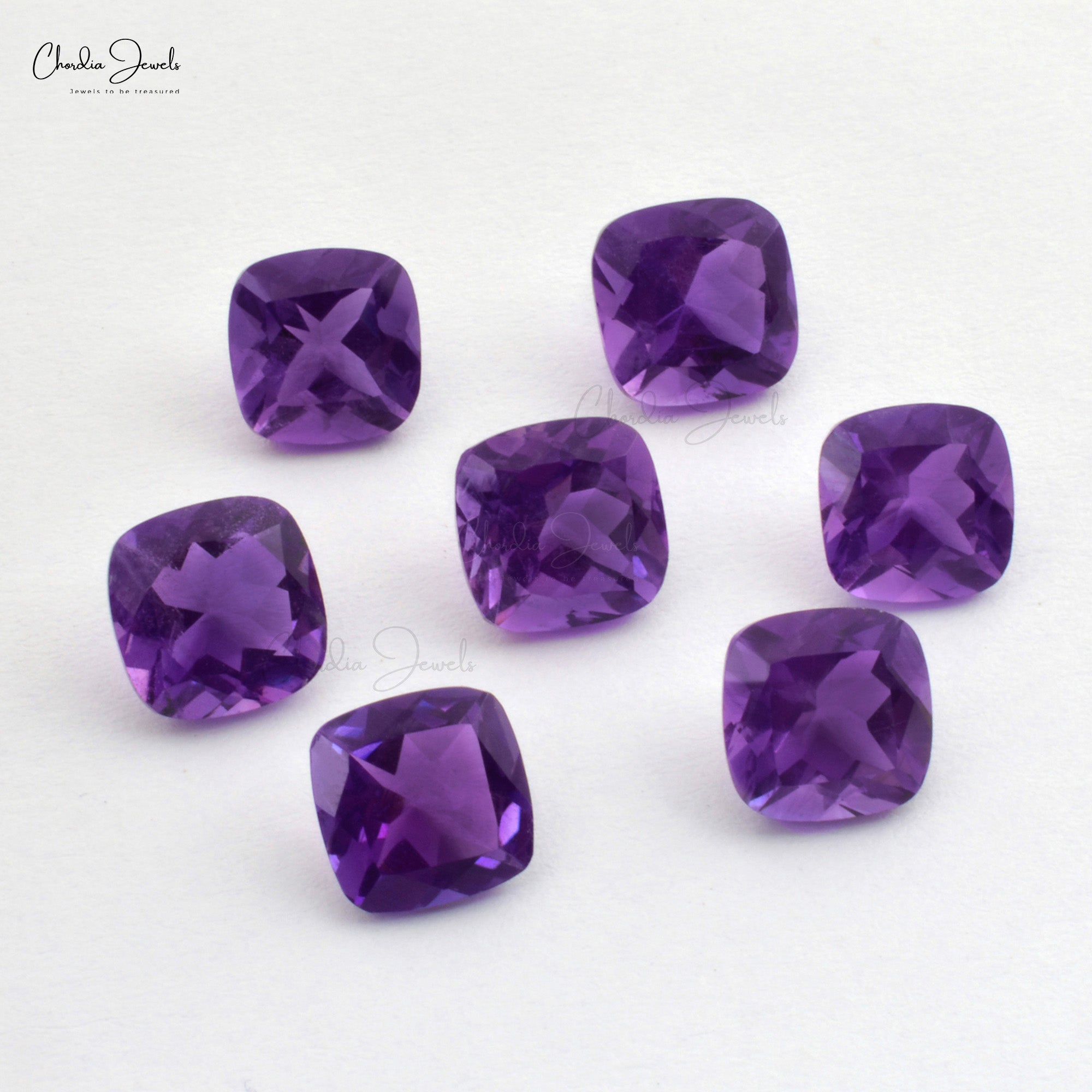 2.85 2024 Ct Purple Color Amethyst Cushion Gemstone VS1 Clarity GN31