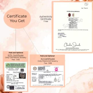 Natural Gemstone IGTL And Diamond IGI Certificate