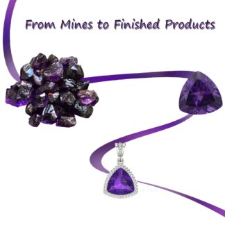 AAA Amethyst Art Deco Ring In 925 Sterling Silver Zircon Engagement Rings