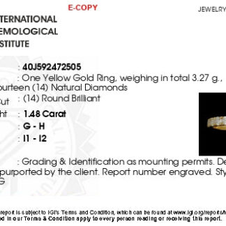 Dainty Round Cut Certified Band In Solid 14k Yellow Gold Diamond Half Eternity Ring US7