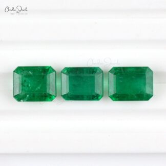 17.34 Carats Super Top Quality Emerald Cut Zambian Emerald Loose Gemstone Lot