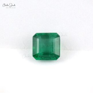 Exclusive Zambian Emerald Cut 8mm Square For Engagement Ring, 2.61 Carats