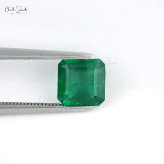 Exclusive Zambian Emerald Cut 8mm Square For Engagement Ring, 2.61 Carats