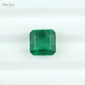 Exclusive Zambian Emerald Cut 8mm Square For Engagement Ring, 2.61 Carats