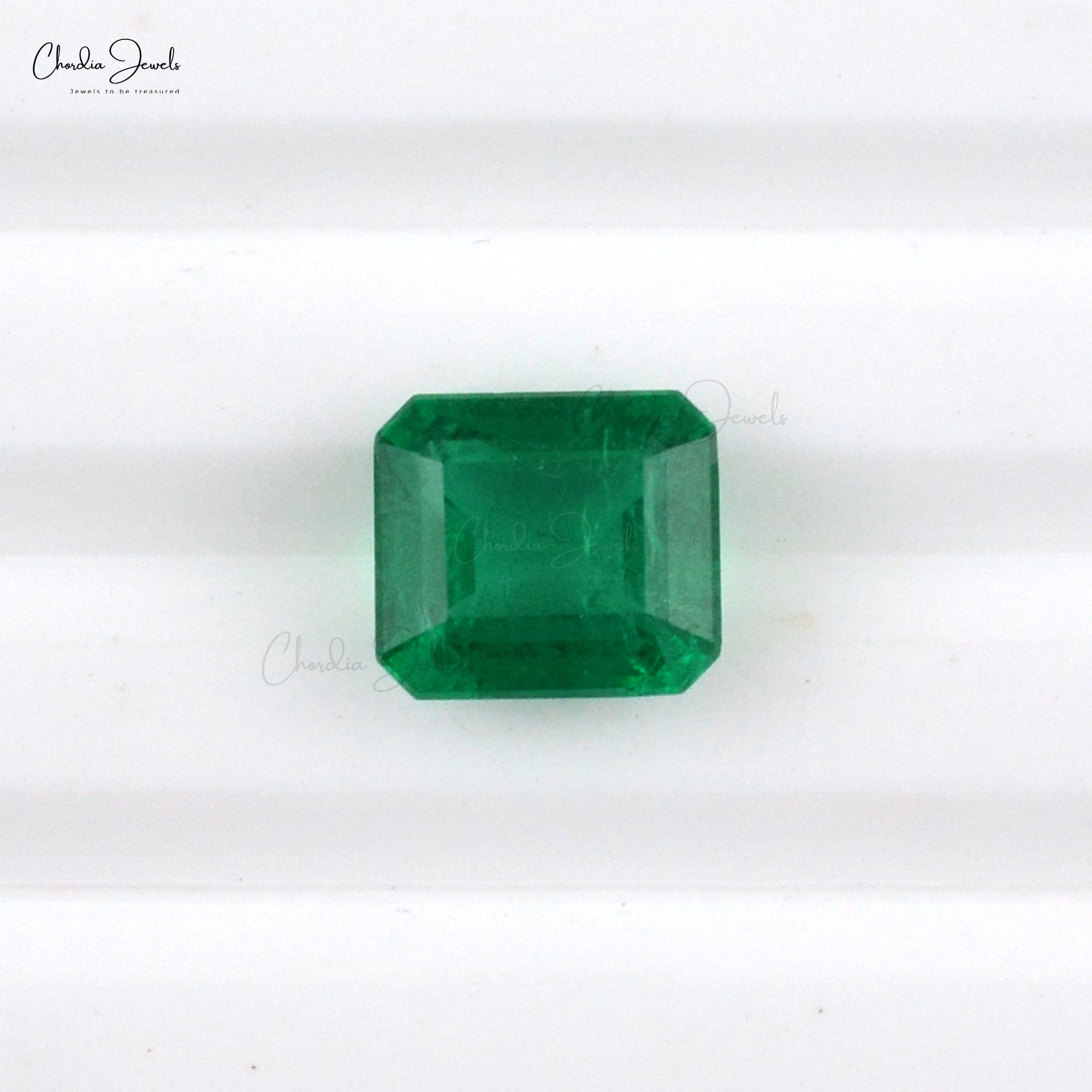 8.5×7.5mm Genuine Emerald Octagon Single Piece For High End Jewelry, 2.44 Carats