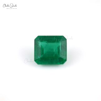 8.5×7.5mm Genuine Emerald Octagon Single Piece For High End Jewelry, 2.44 Carats