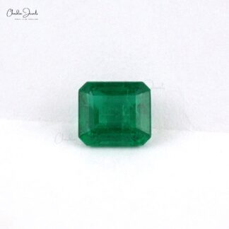 8.5×7.5mm Genuine Emerald Octagon Single Piece For High End Jewelry, 2.44 Carats