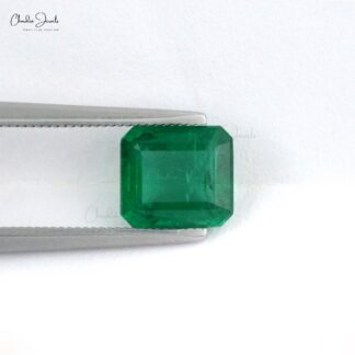 8.5×7.5mm Genuine Emerald Octagon Single Piece For High End Jewelry, 2.44 Carats