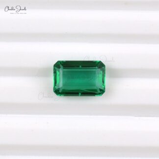 5 Carat Genuine Zambian Emerald Super Top Grade Emerald Cut For Precious Jewelry
