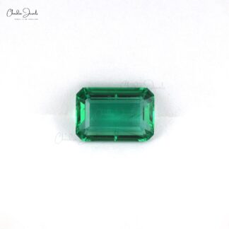5 Carat Genuine Zambian Emerald Super Top Grade Emerald Cut For Precious Jewelry
