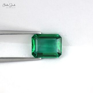 Emerald From Zambia Fine Quality 6.60 Carat Emerald Cut