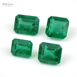 4 Pcs Lot Zambian Emerald For High End Necklace