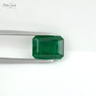 Super Top Grade Zambian Emerald Octagon Precious Gemstone 6.30 Carats