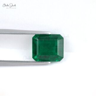 Vivid Green Emerald From Zambia Super Fine Quality, 5.74 Carats