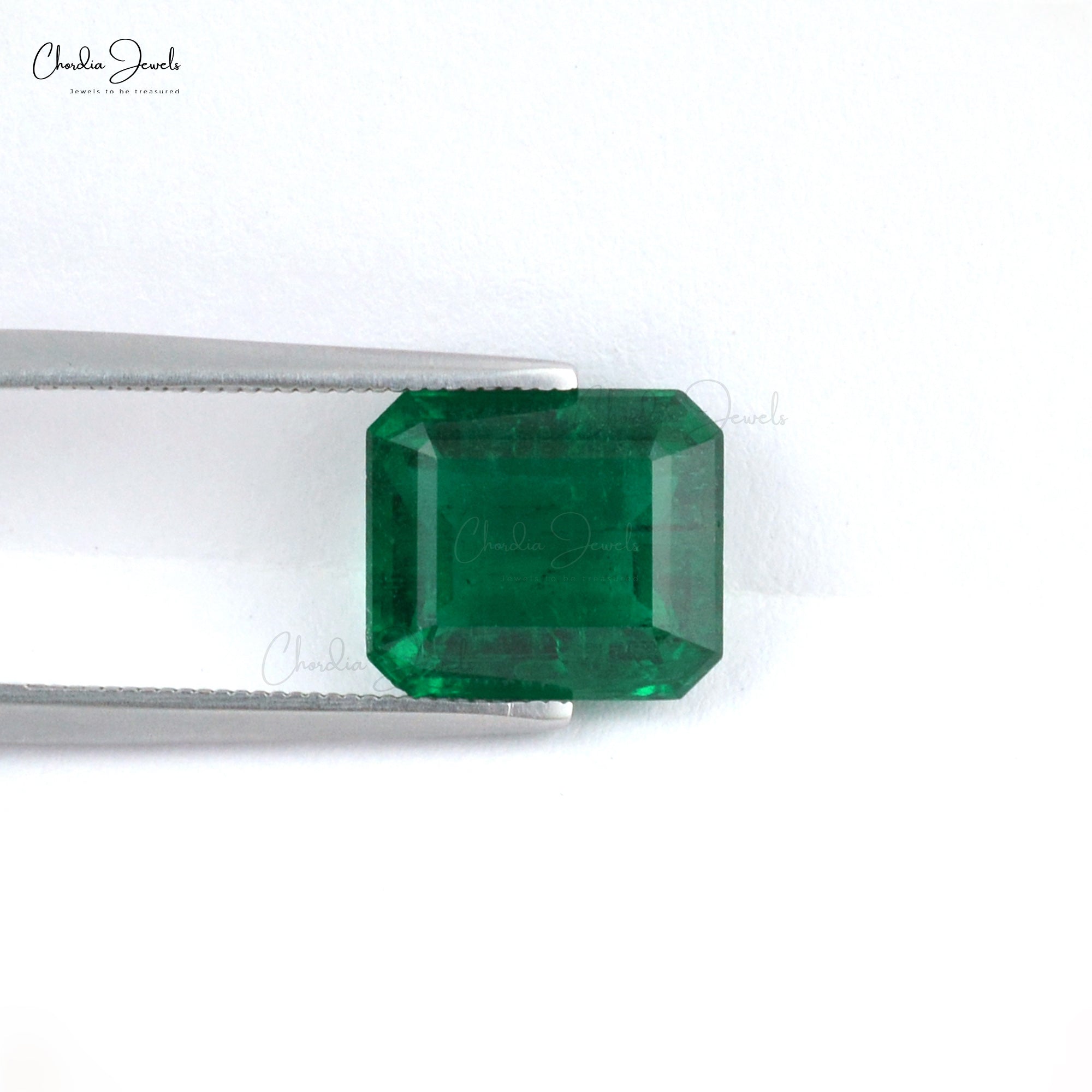 Vivid Green Emerald From Zambia Super Fine Quality, 5.74 Carats