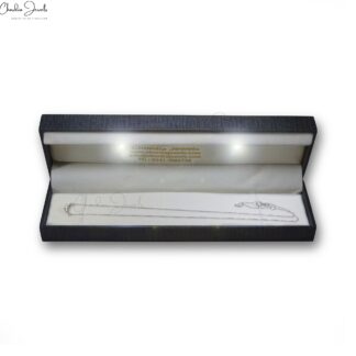 Round 3 Stone Necklace With 0.01 G-H Diamond Prong Set In 14k Real White Gold Necklaces