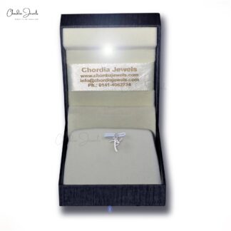 Brilliant Cut Unique Locket In Pure 14k White Gold Trio G-H Diamond Hallmark Pendant