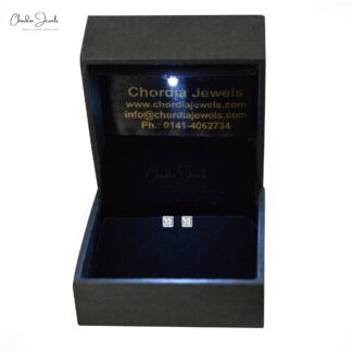 Single Stone Bezel Set Earring In 14k Solid White Gold Diamond Minimalist Studs