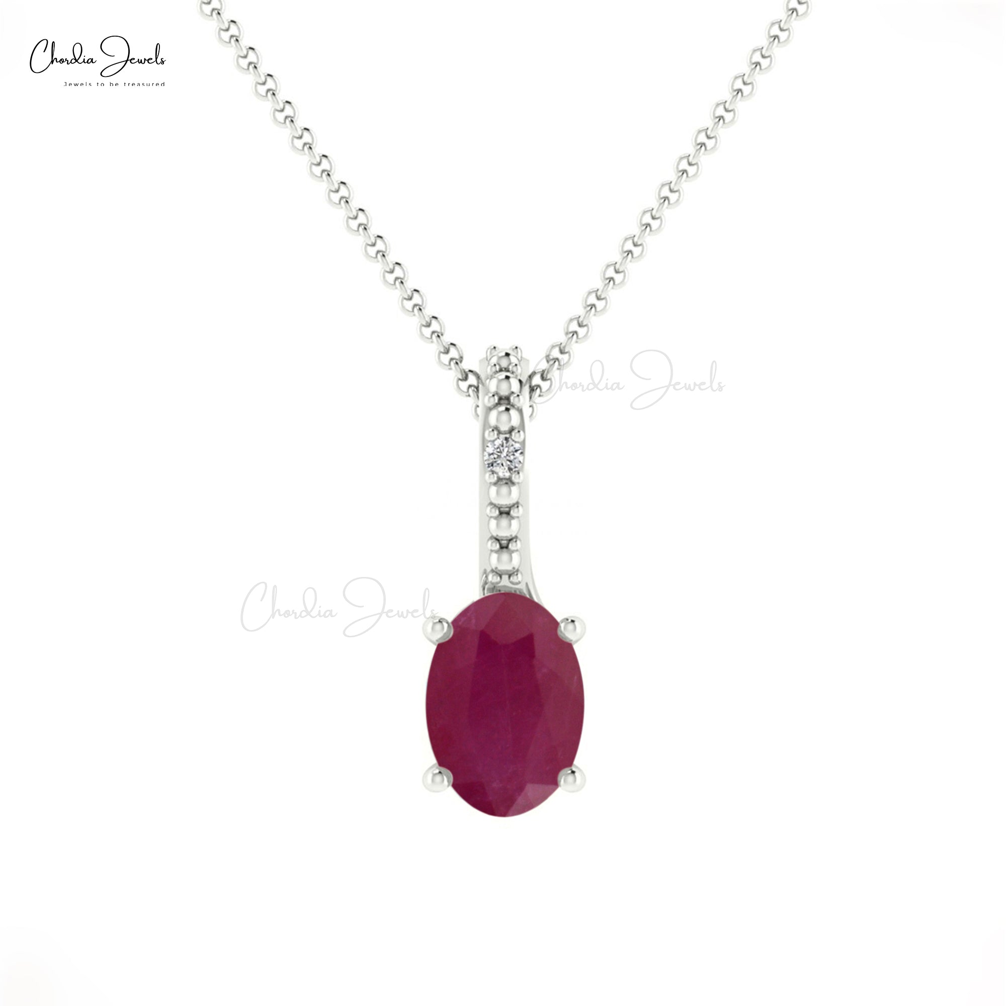 Dual Birthstone Charm In 14k Real Gold Burma Ruby And Diamond Locket Pendant