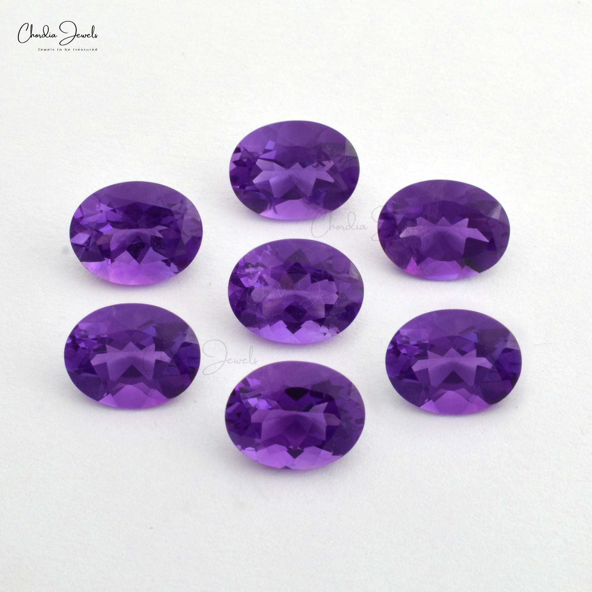 Genuine AAA Quality African Amethyst Oval Faceted 1.2 Carats Semi Precious Gemstone , 1 Piece