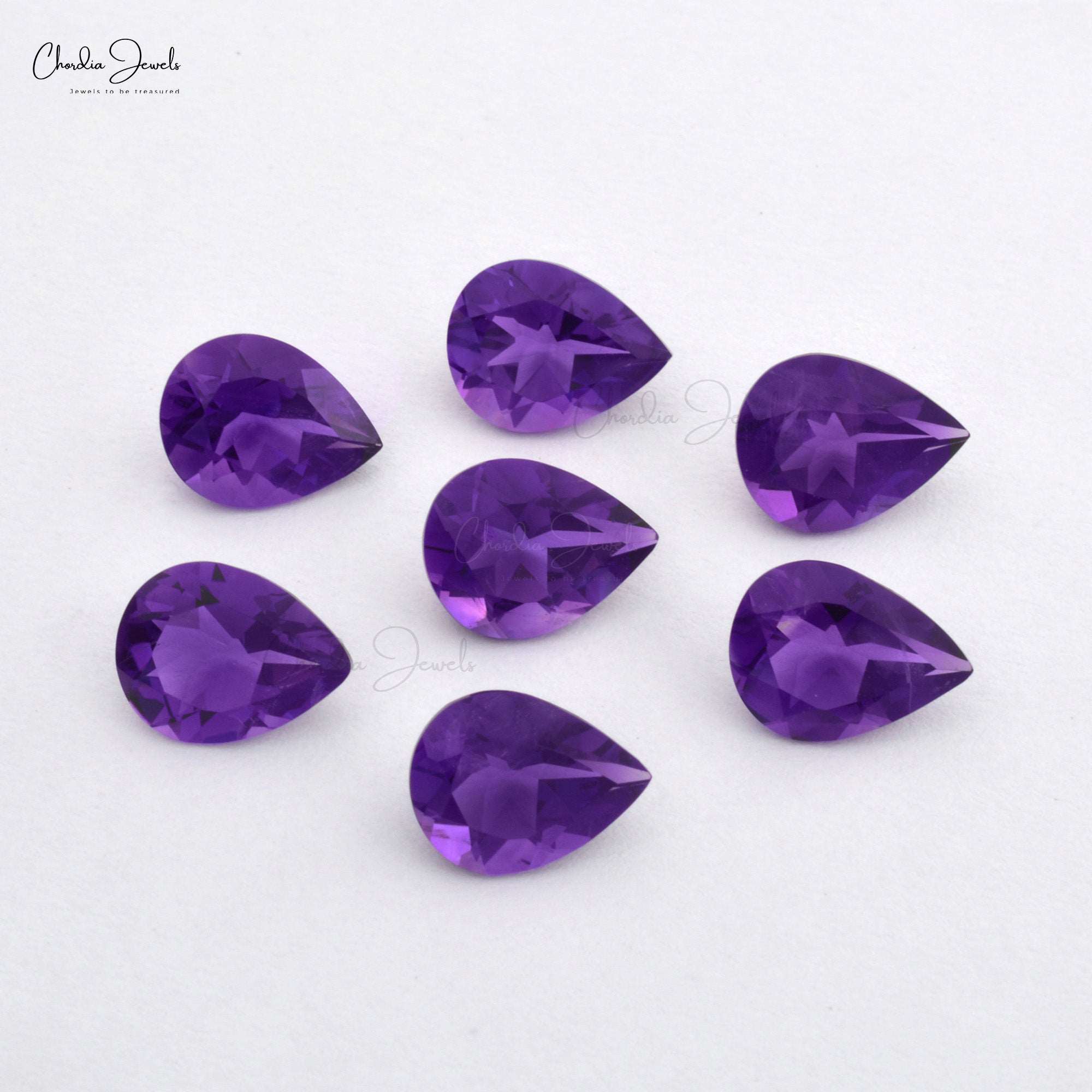 1.15 Carats Top Quality Natural African Amethyst Pear Cut Loose Gemstone For Ring, 1 Piece