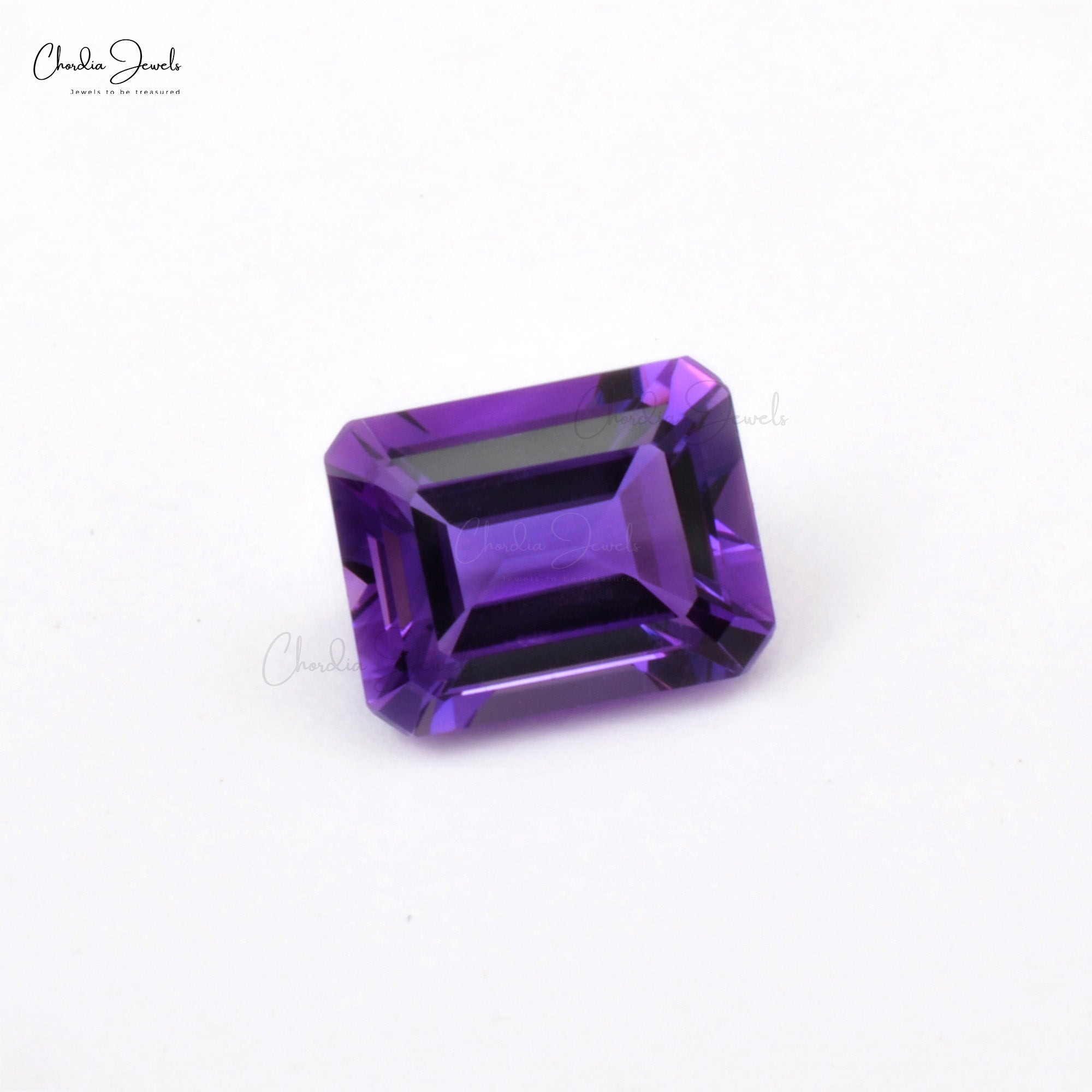 7x5MM 100% Natural African Amethyst Octagon Cut Semi Precious Loose Gemstone, 1 Piece