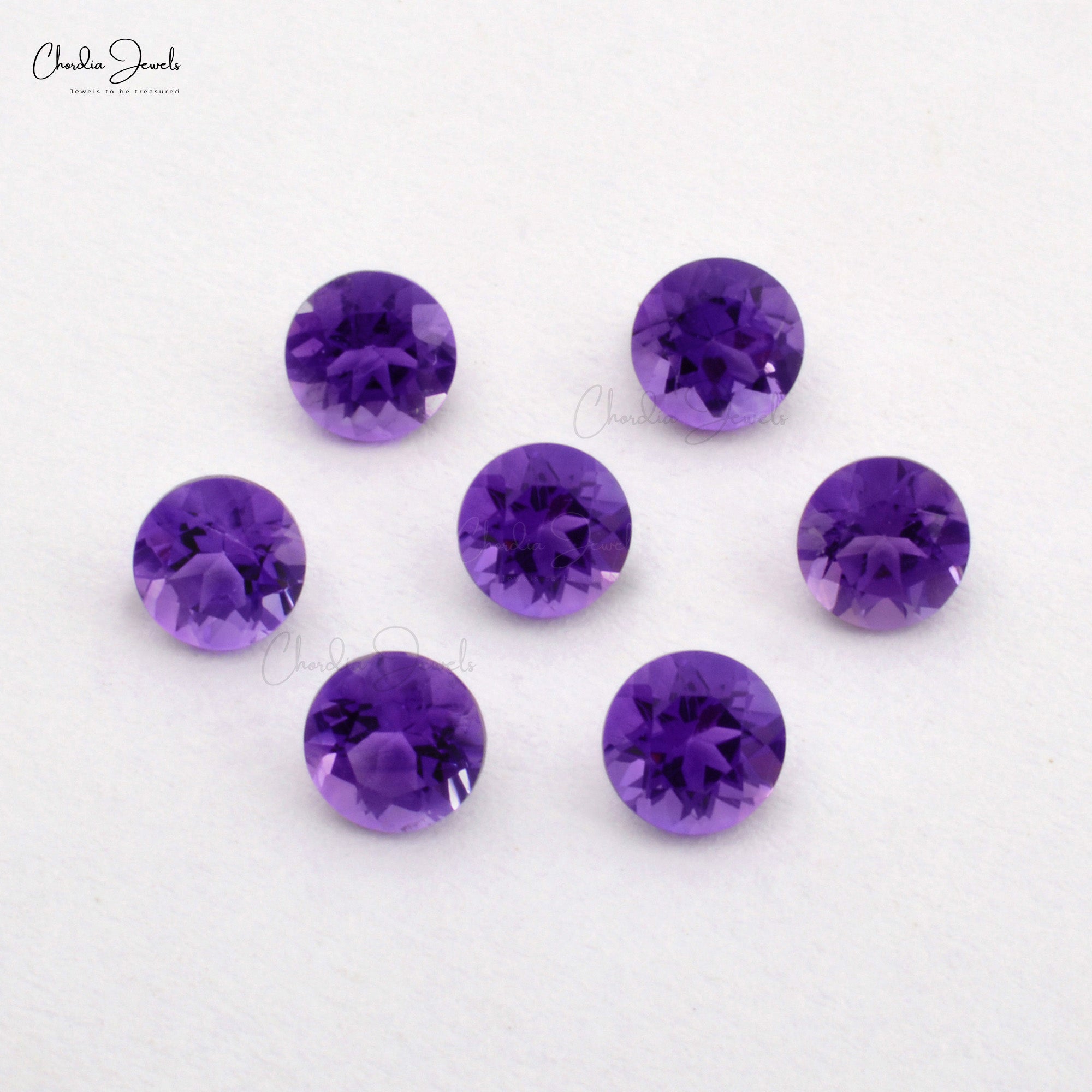 4.50MM AAA Quality African Amethyst Round Faceted Natural Gemstone, 1 Piece