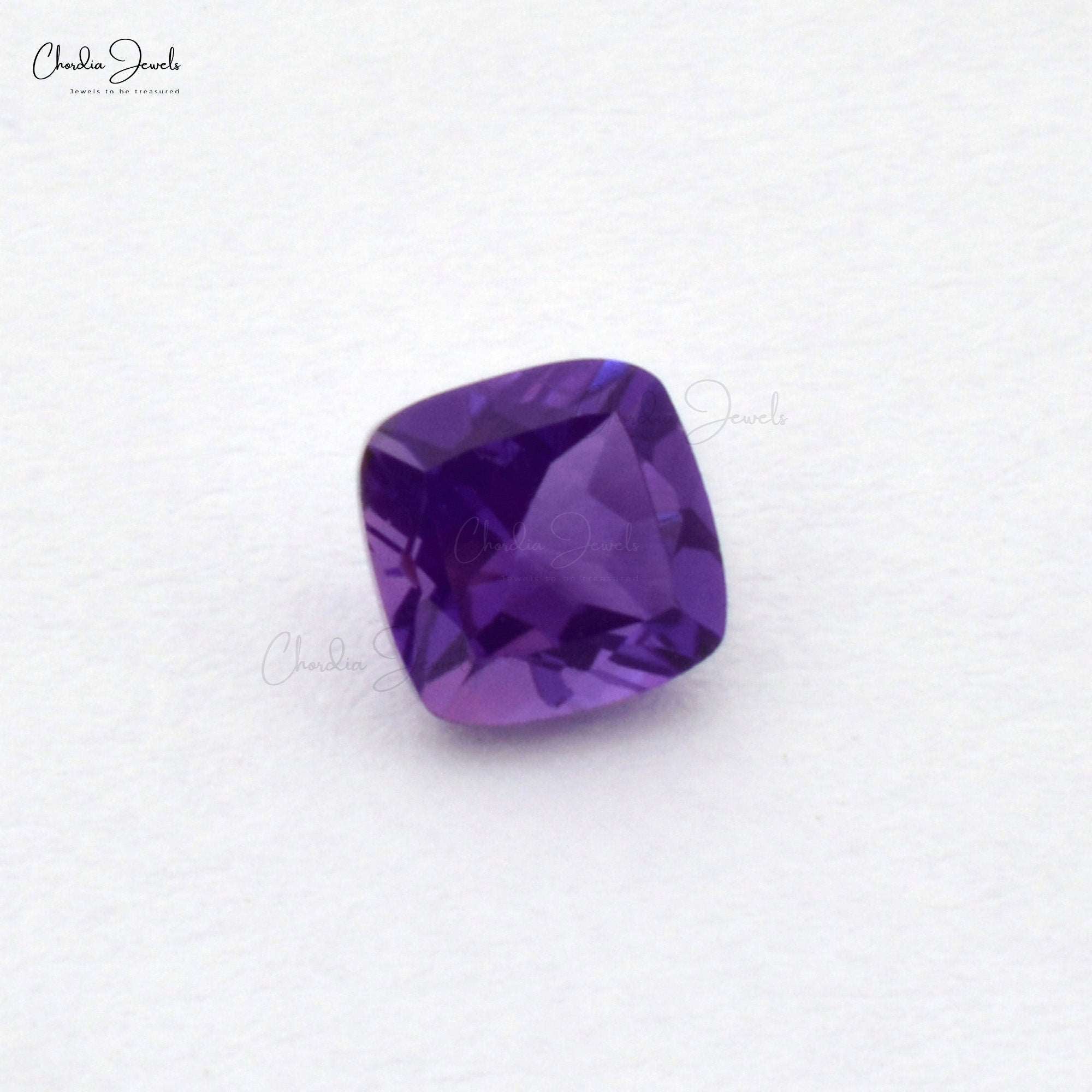 100% Natural Top Grade Amethyst 3MM Cushion Cut for Sale, 1 Piece