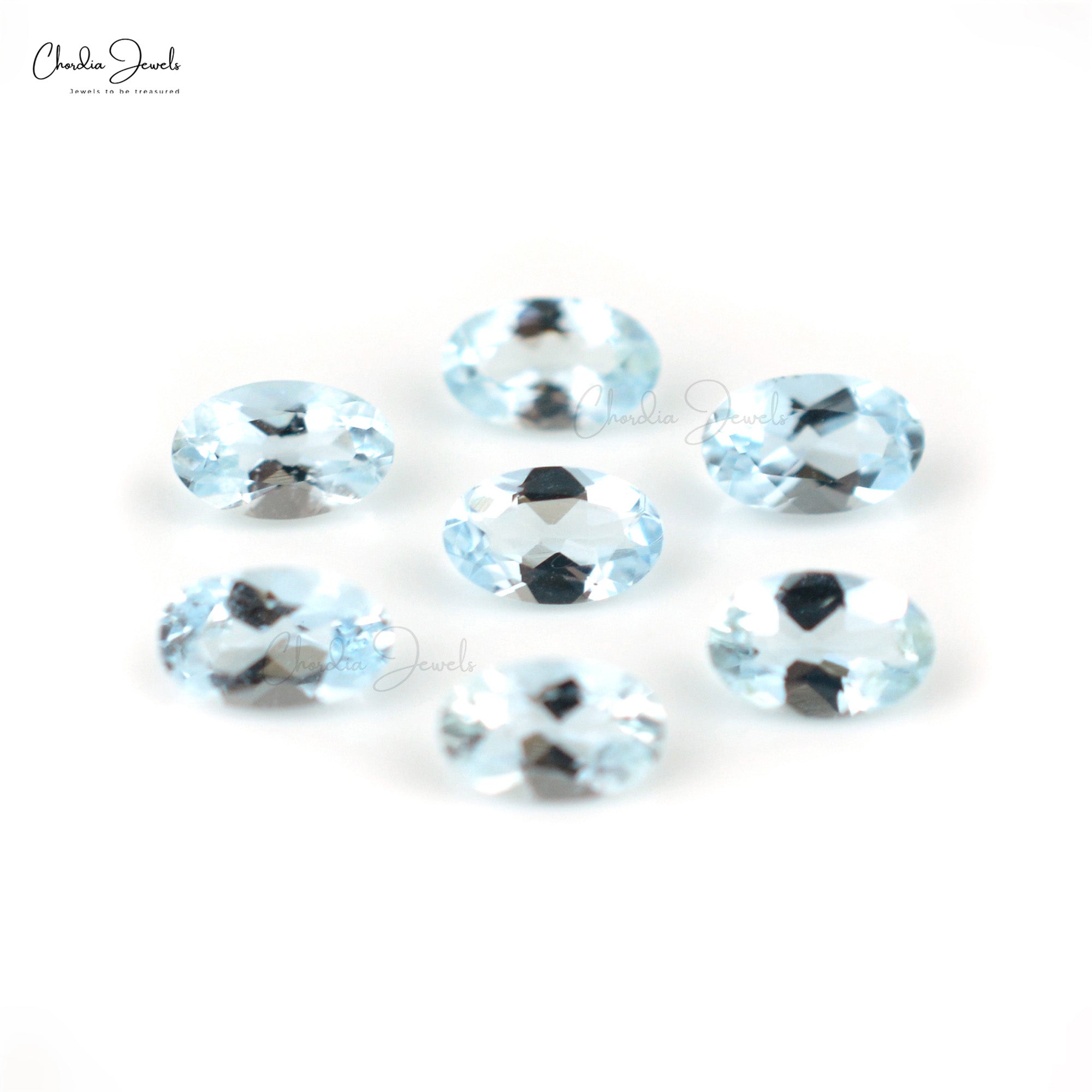 5×3 AA Quality Aquamarine Oval Cut Wholesale Price Gemstone, 1 Piece
