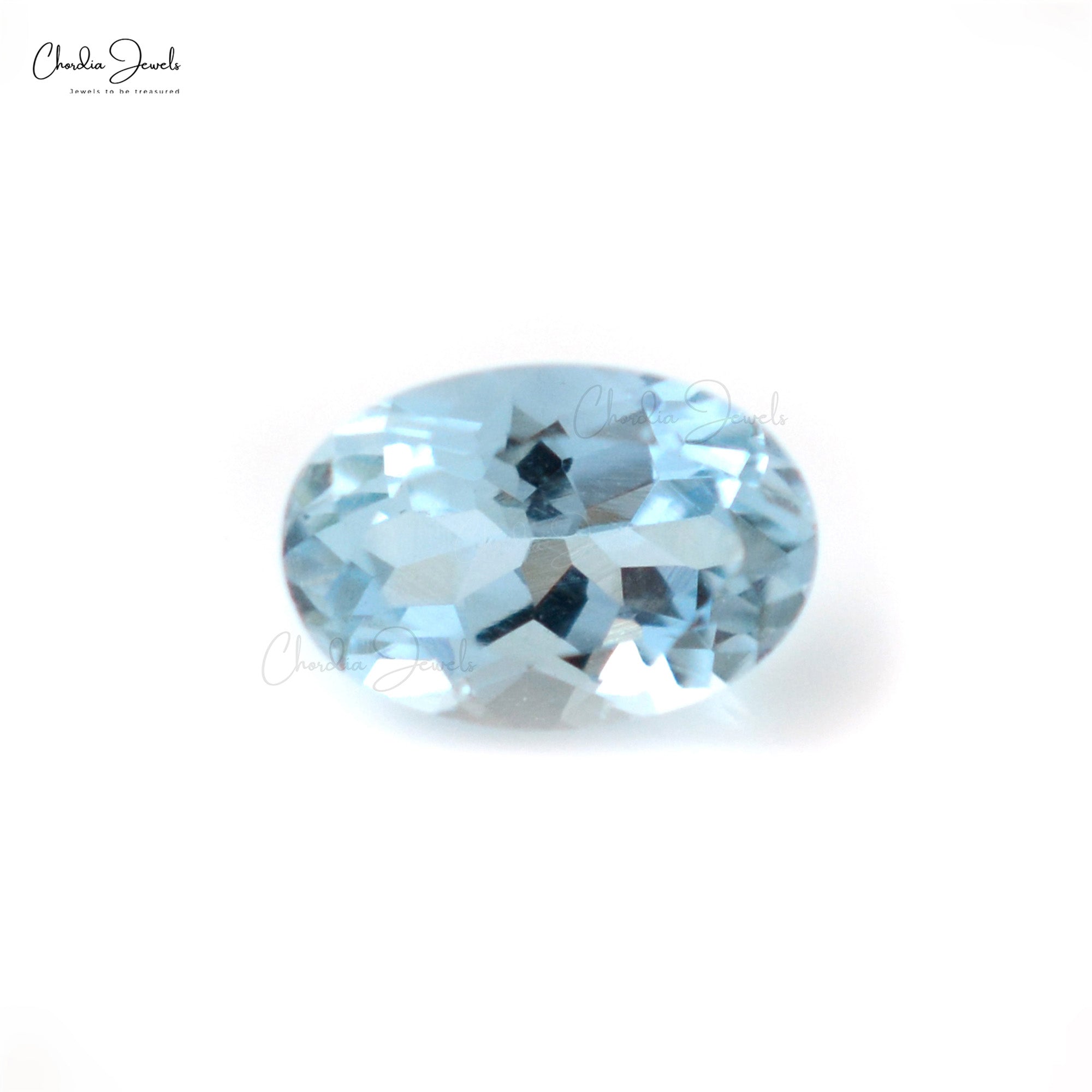 1 Carat Top Grade Brazilian Aquamarine 8×6 Oval Loose Gemstone, 1 Piece