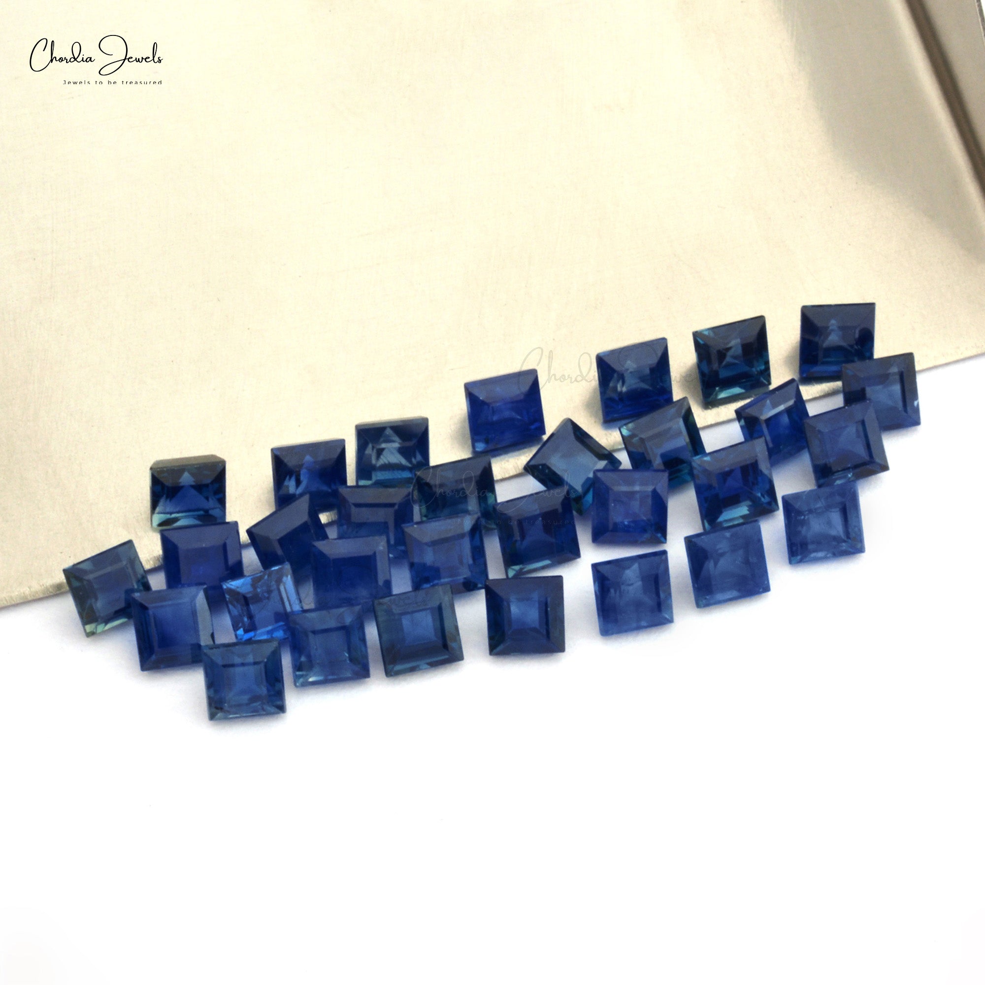 September Birthstone Genuine Blue Sapphire Square Cut 2.50mm, 1 Piece