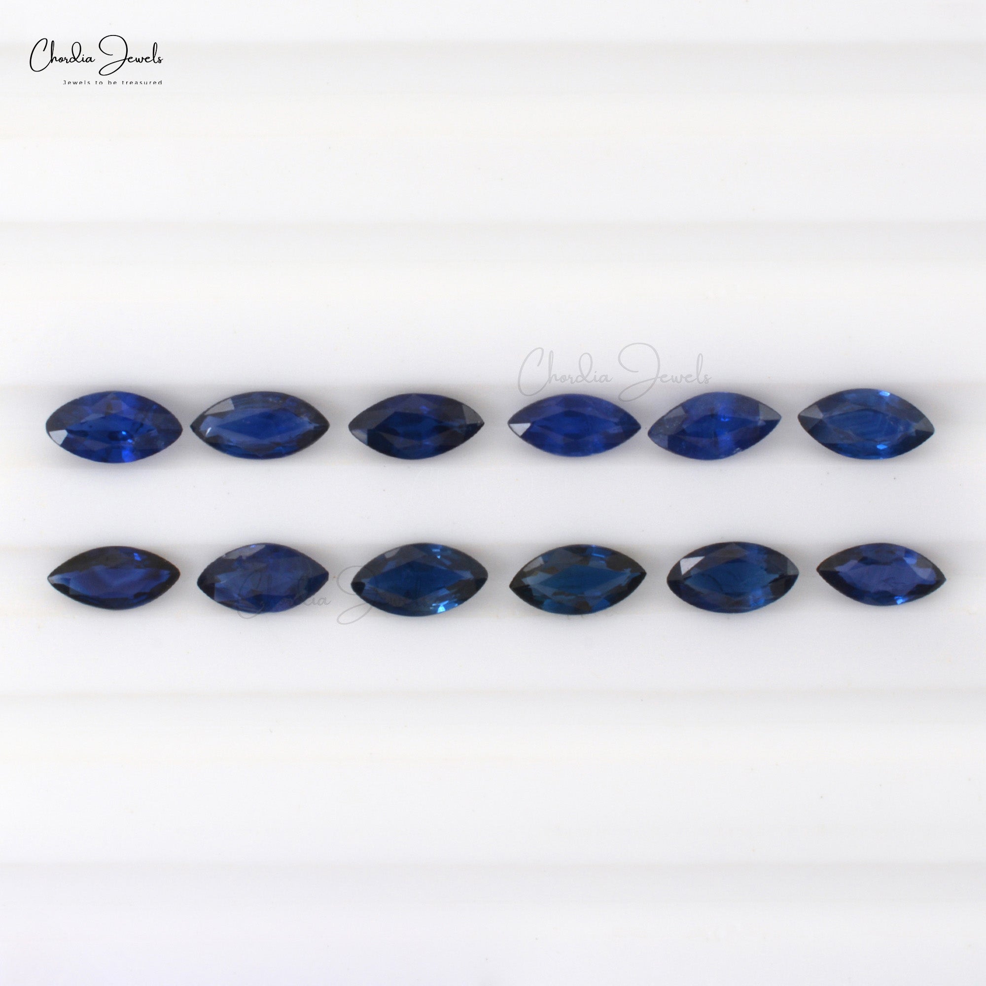 5×2.50mm Marquise Cut Blue Sapphire Loose Gemstone For Jewelry, 1 piece