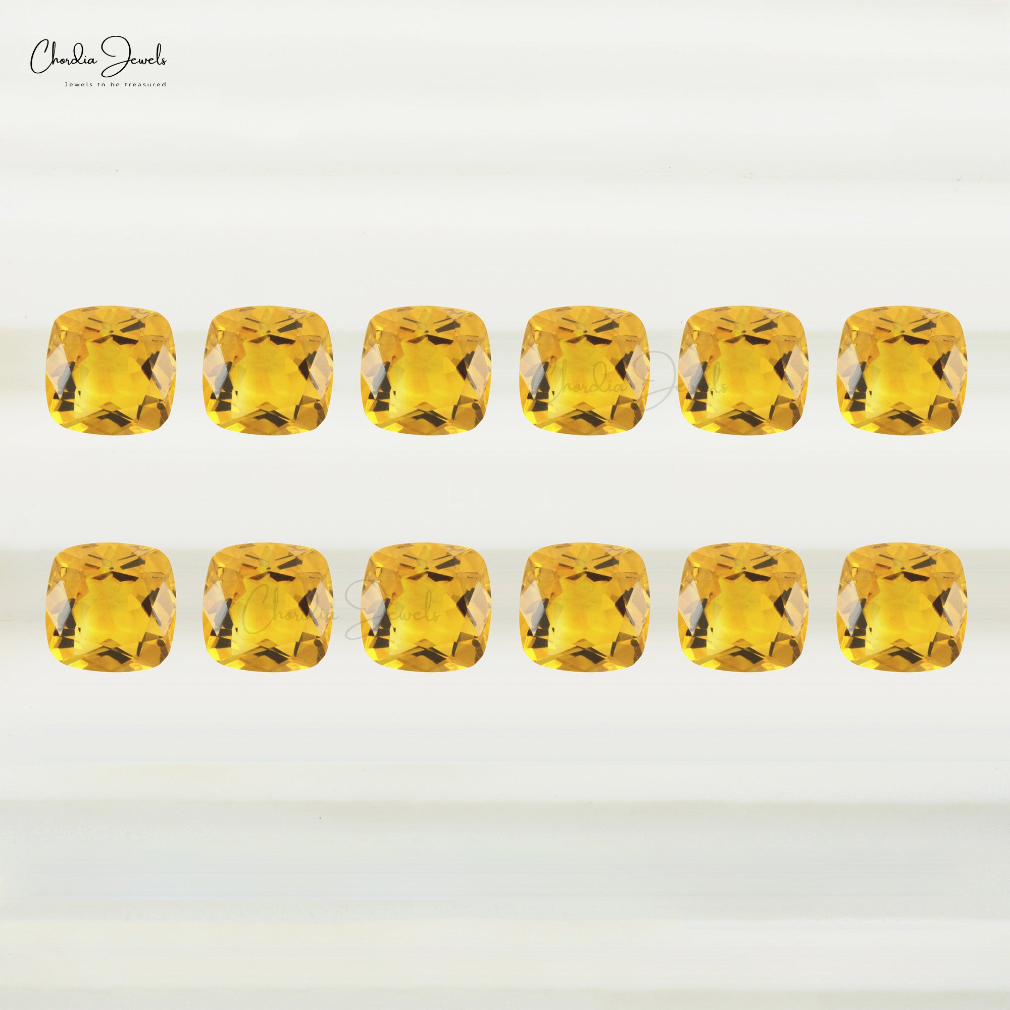 Cushion Cut Citrine 3MM-4MM AAA Quality Loose Faceted Gemstone, 1 Piece