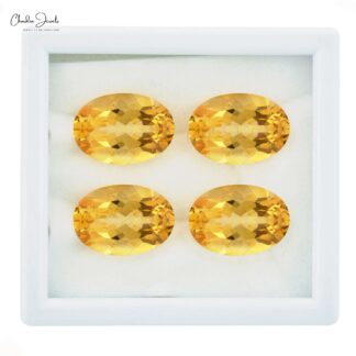 100% Natural Citrine 11x9 mm Oval Cut November Birthstone, 1 Piece