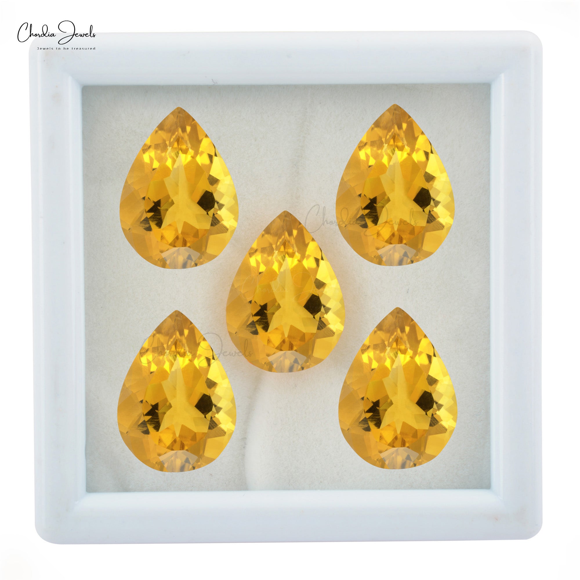 AAA Quality Natural Yellow Citrine 6×4 MM Faceted Pear Gemstone for Sale, 1 Piece