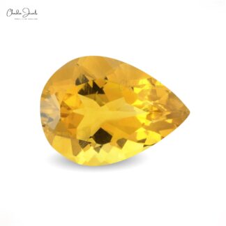 Natural Citrine Gemstone Pear Faceted 7×5 MM for Making Jewelry, 1 Piece