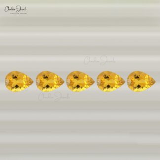 Natural 8-6MM Loose Wholesale Gemstone Pear for Pendant, 1 Piece