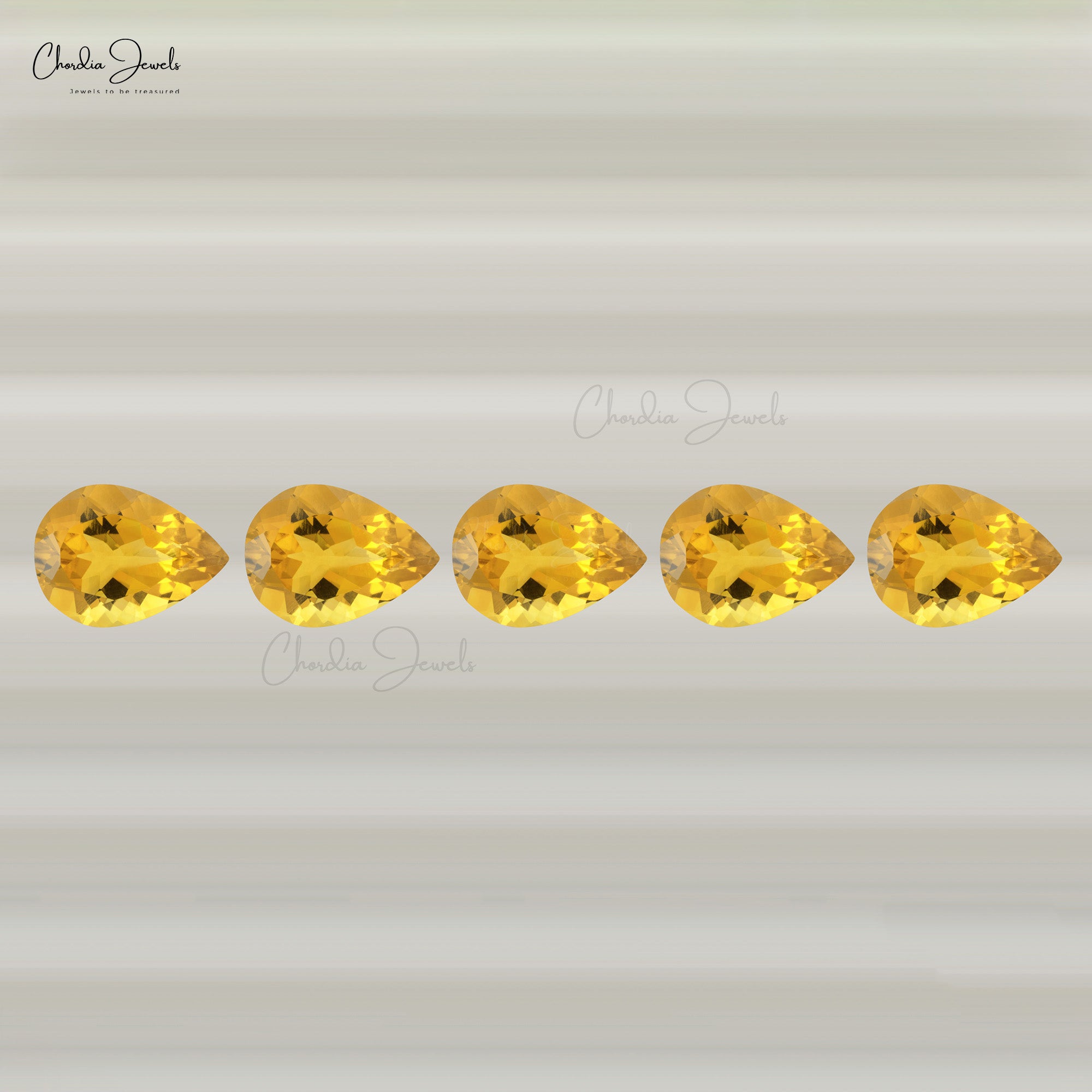 Natural 8-6MM Loose Wholesale Gemstone Pear for Pendant, 1 Piece