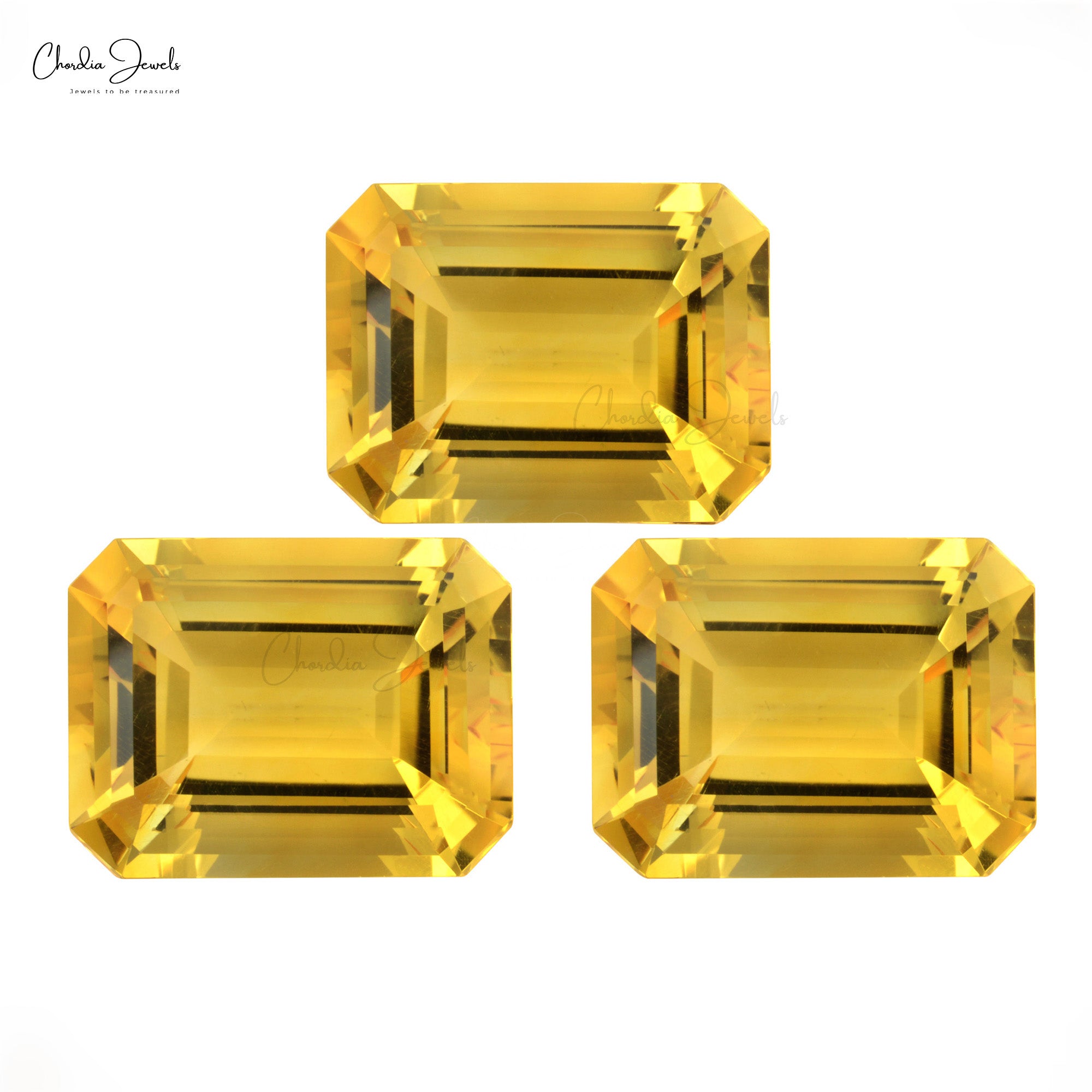 AAA High Quality Citrine Emerald Cut Loose Gemstone for Sale, 1 Piece