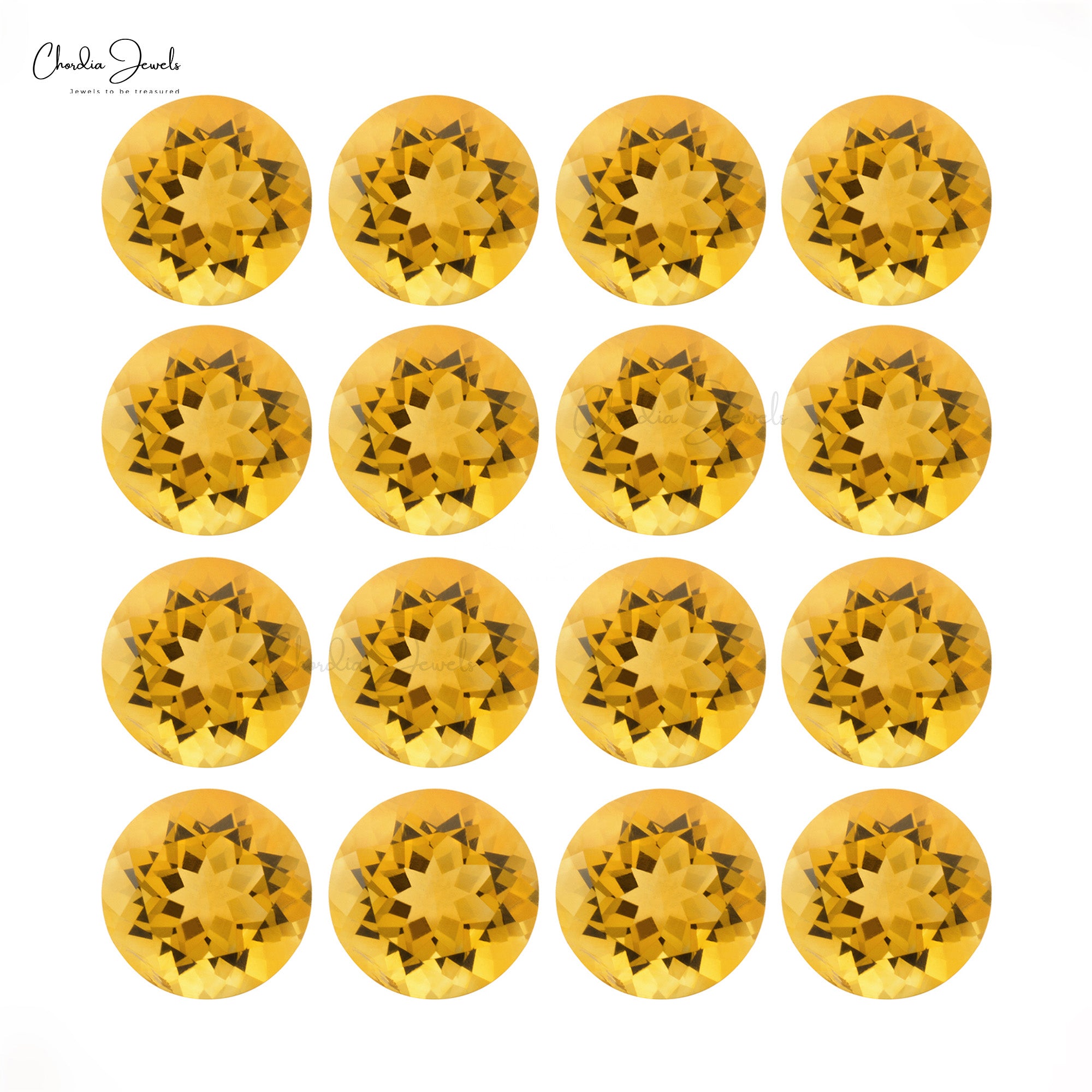 5.50 mm Top Grade Round Cut Natural Citrine Loose Gemstone For Pendant, 1 Piece