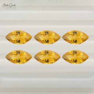 7X3.50 MM Super Fine Quality Citrine Marquise Loose Gemstone for Jewelry, 1 Piece