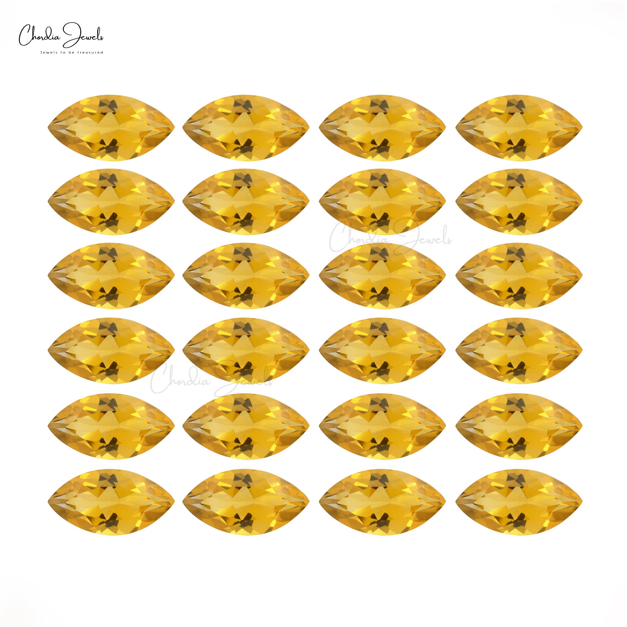 Brazilian Citrine Genuine Loose Gemstone 10X5MM for Jewelry Setting, 1 Piece