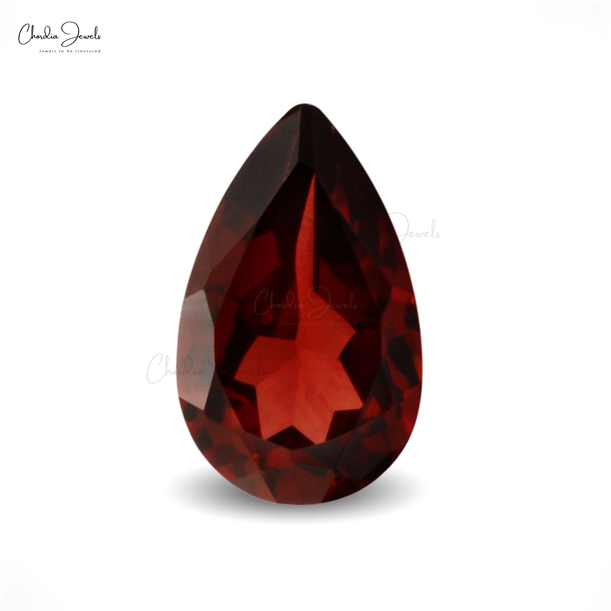 Mozambique Garnet 5×3 MM Pear Cut Faceted Loose Gemstone for Jewelry, 1 Piece