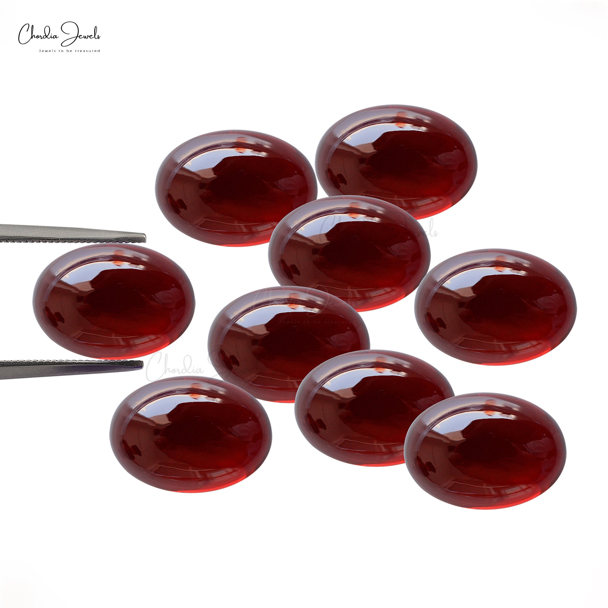 Mozambique Garnet Oval Cabochon 6×4 MM High Quality Gemstone Wholesaler from India, 1 Piece