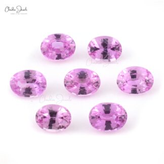 Top Quality Flawless 6x4mm Pink Sapphire Oval Cut, 1 Piece