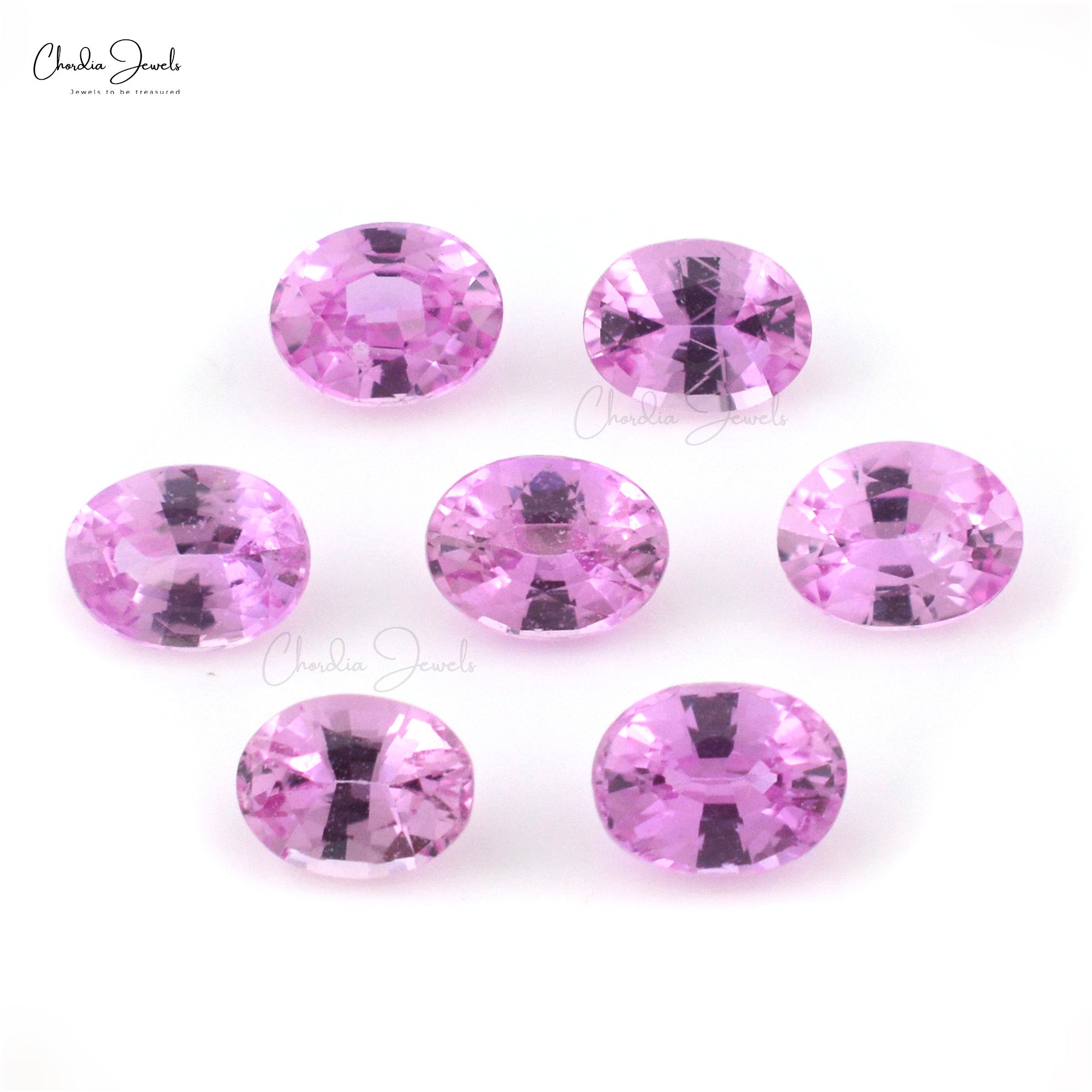 Top Quality Flawless 6x4mm Pink Sapphire Oval Cut, 1 Piece