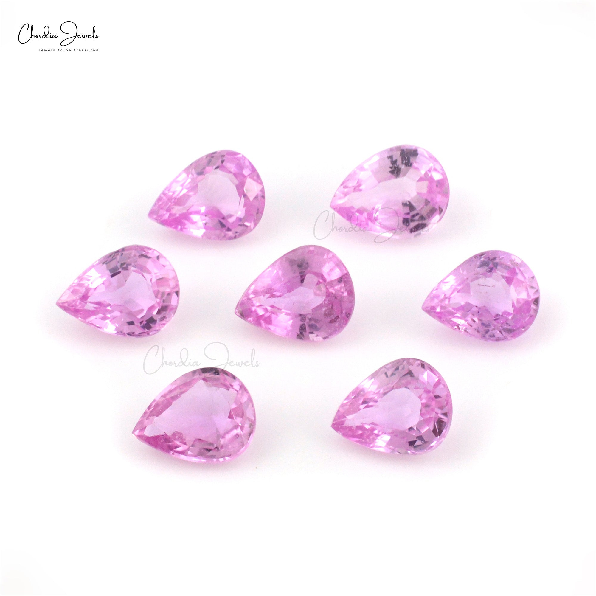 Top Quality Single Piece Loose Pink Sapphire For Pendant 8x6mm, 1piece