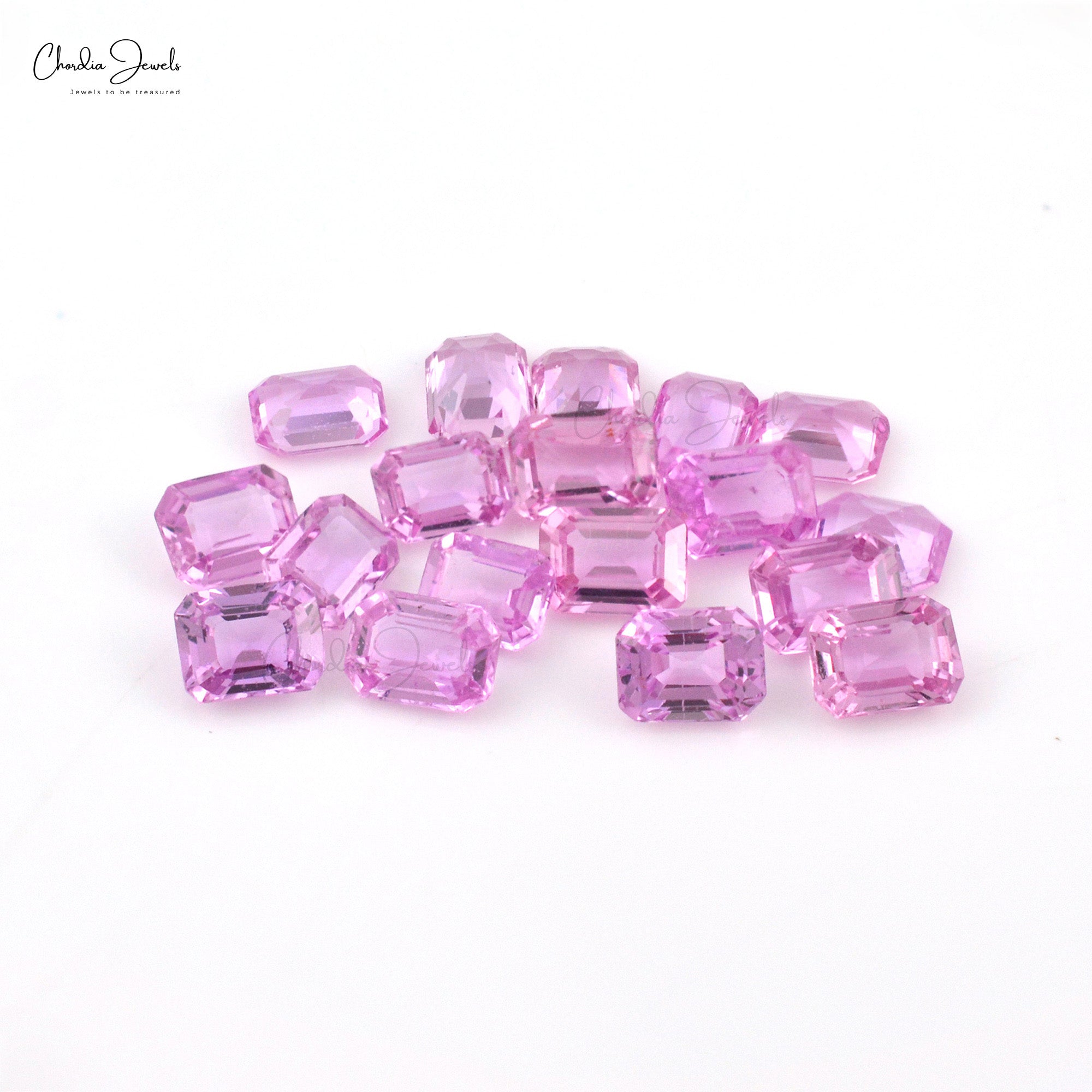 6x4mm Loose Top Quality Pink Sapphire Faceted Octagon, 1 Piece