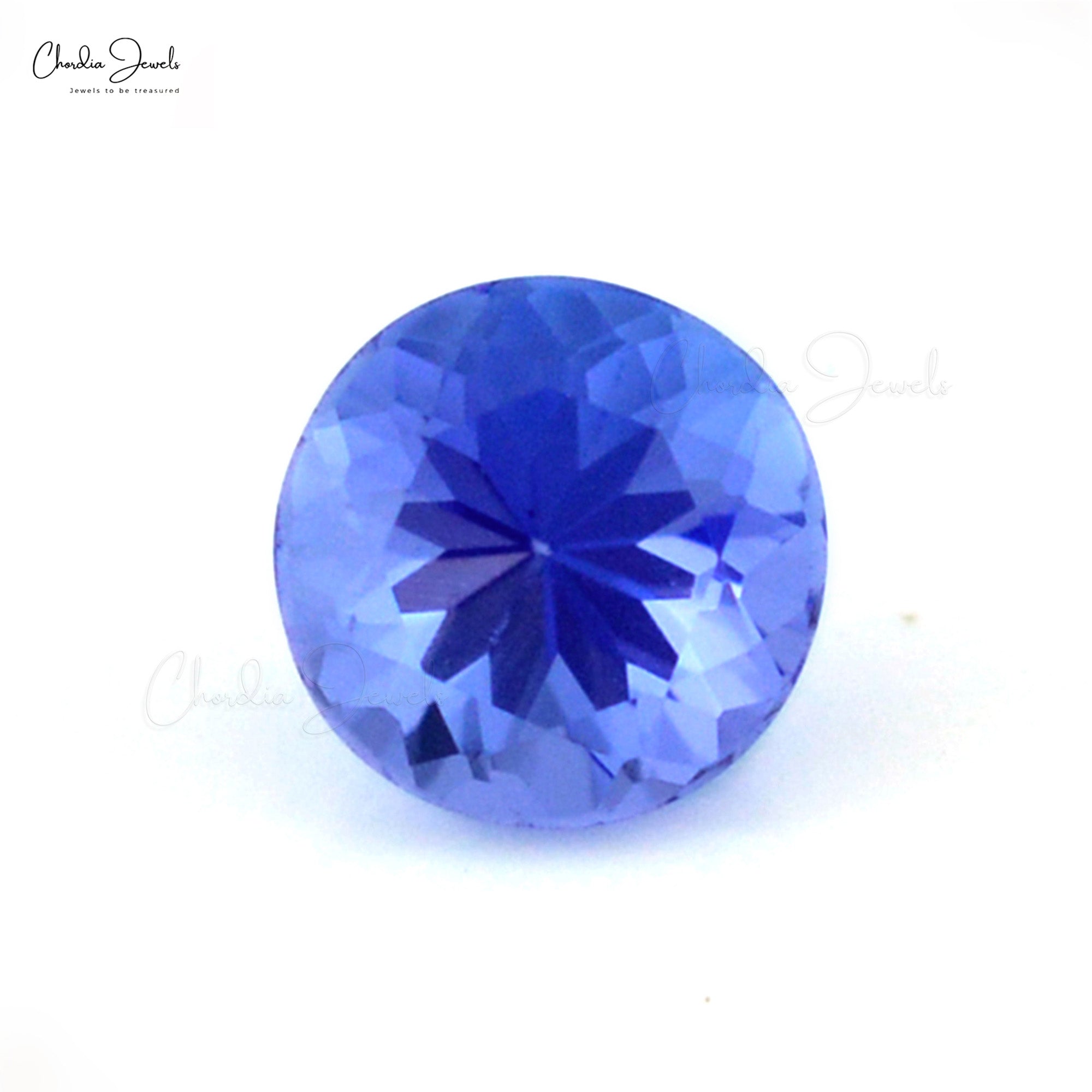 Wholesale Price Natural Tanzanite 2MM AAA Grade Gemstone for Making Jewelry, 1 Piece