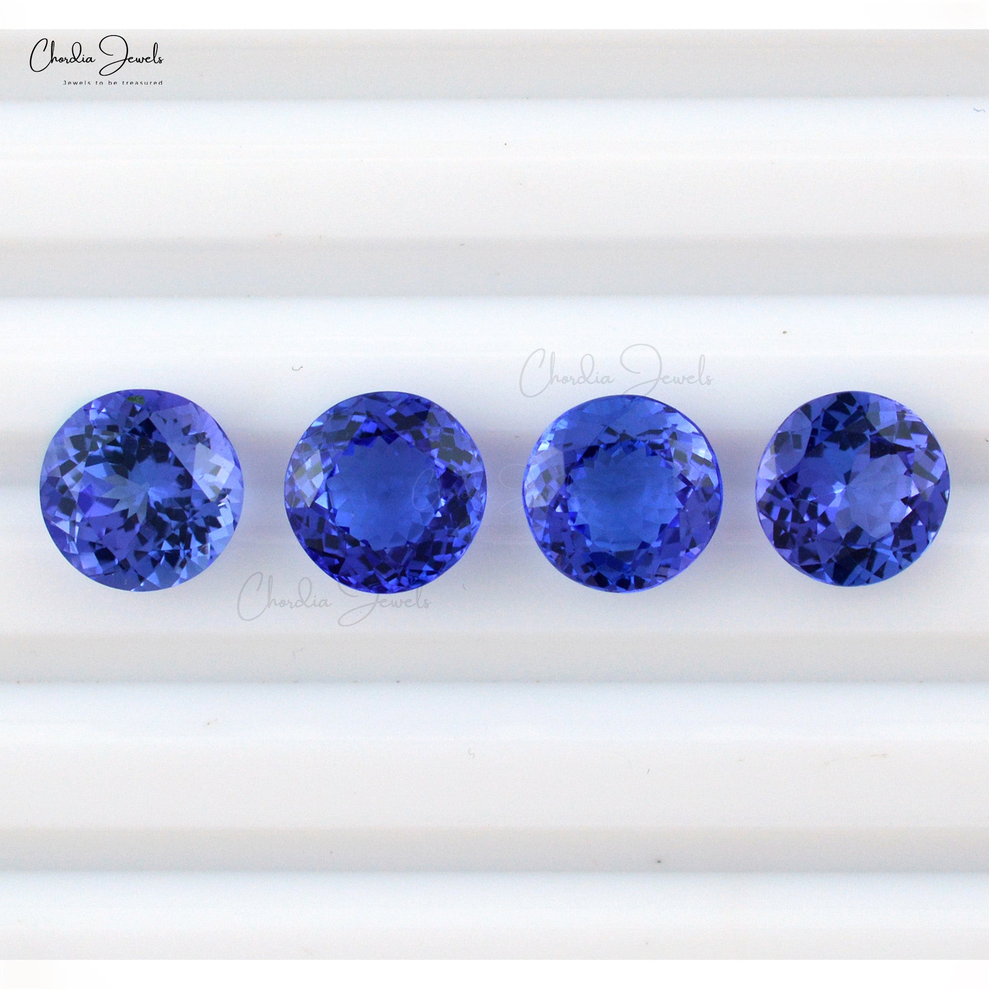 Tanzanite Round Faceted Cut 7MM AAA Grade Loose Gemstone for Wholesale, 1 Piece